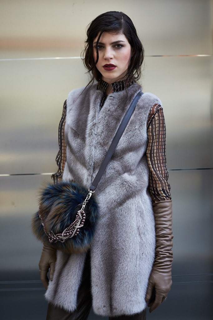 Mink fur vests.  Italian fur accessories by Paolo Moretti 