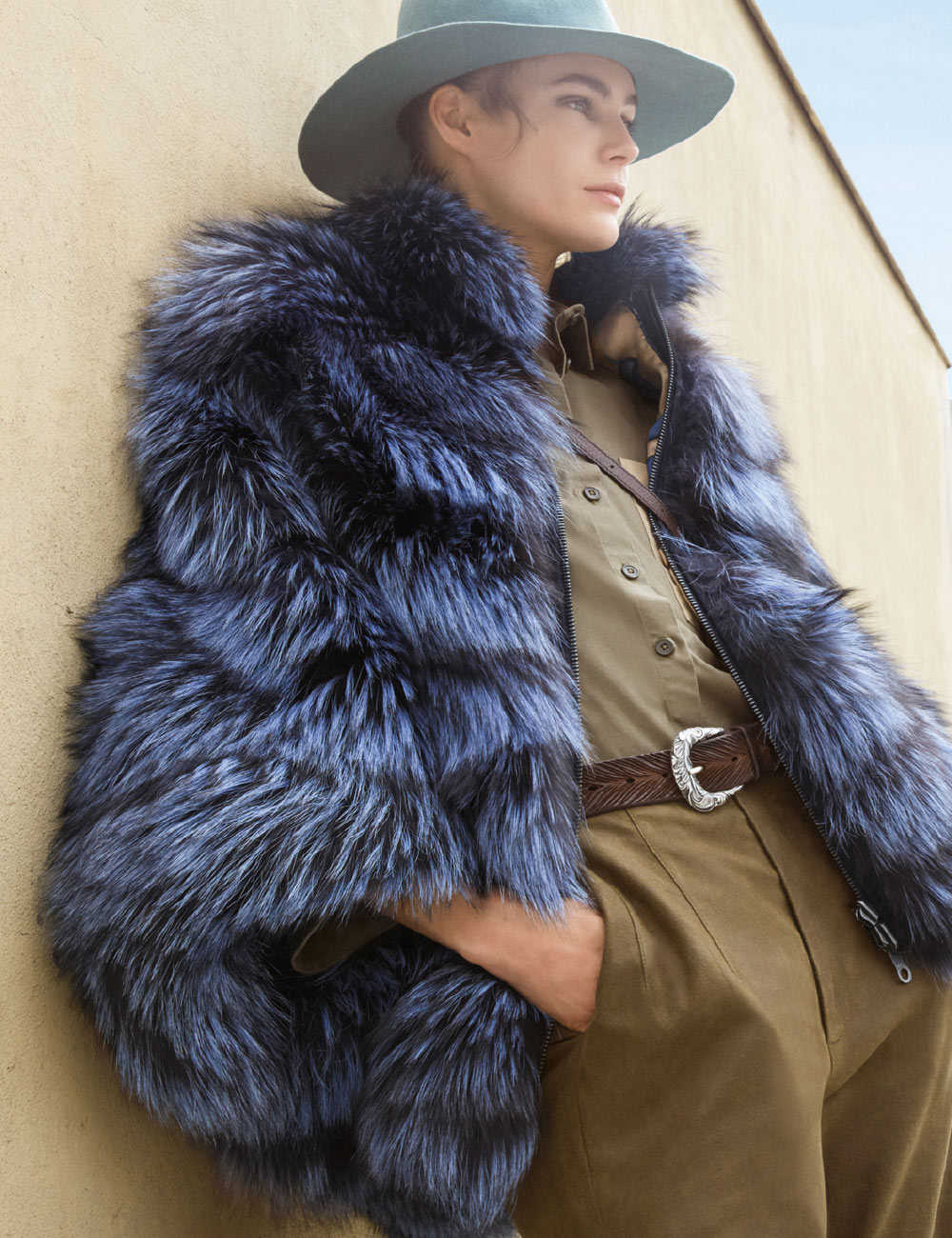 Fox coat. Paolo Moretti italian furs.