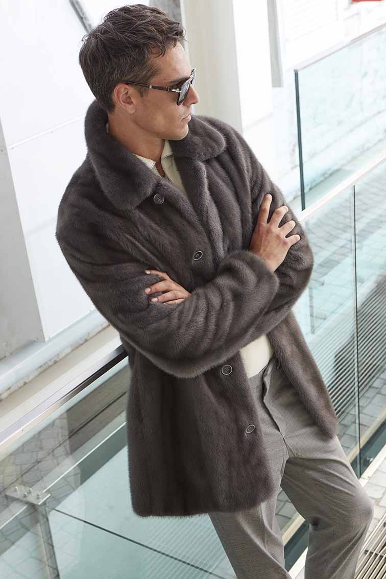 Paolo Oversized Faux Fur Jacket - Beige Melange - Men | H&M GB-thanhphatduhoc.com.vn